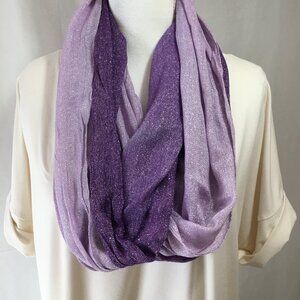 Charming Charlie Purple Ombre Infinity Scarf